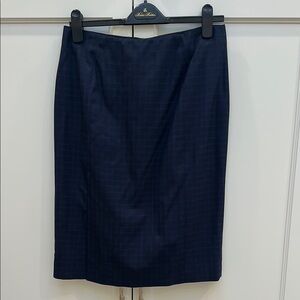 New Brooks Brothers Blue Pencil Skirt Knee-Length Work